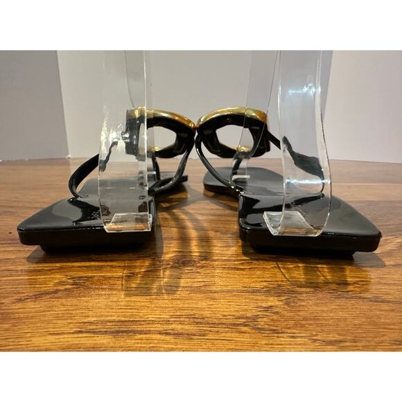 Jeffrey Campbell Women’s Linques Jelly Sandals – Black/Gold – Size 9 – NWOB - Picture 5 of 10